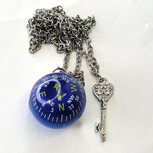 Mens Compass Pendant Necklace Gift Ideas For Men